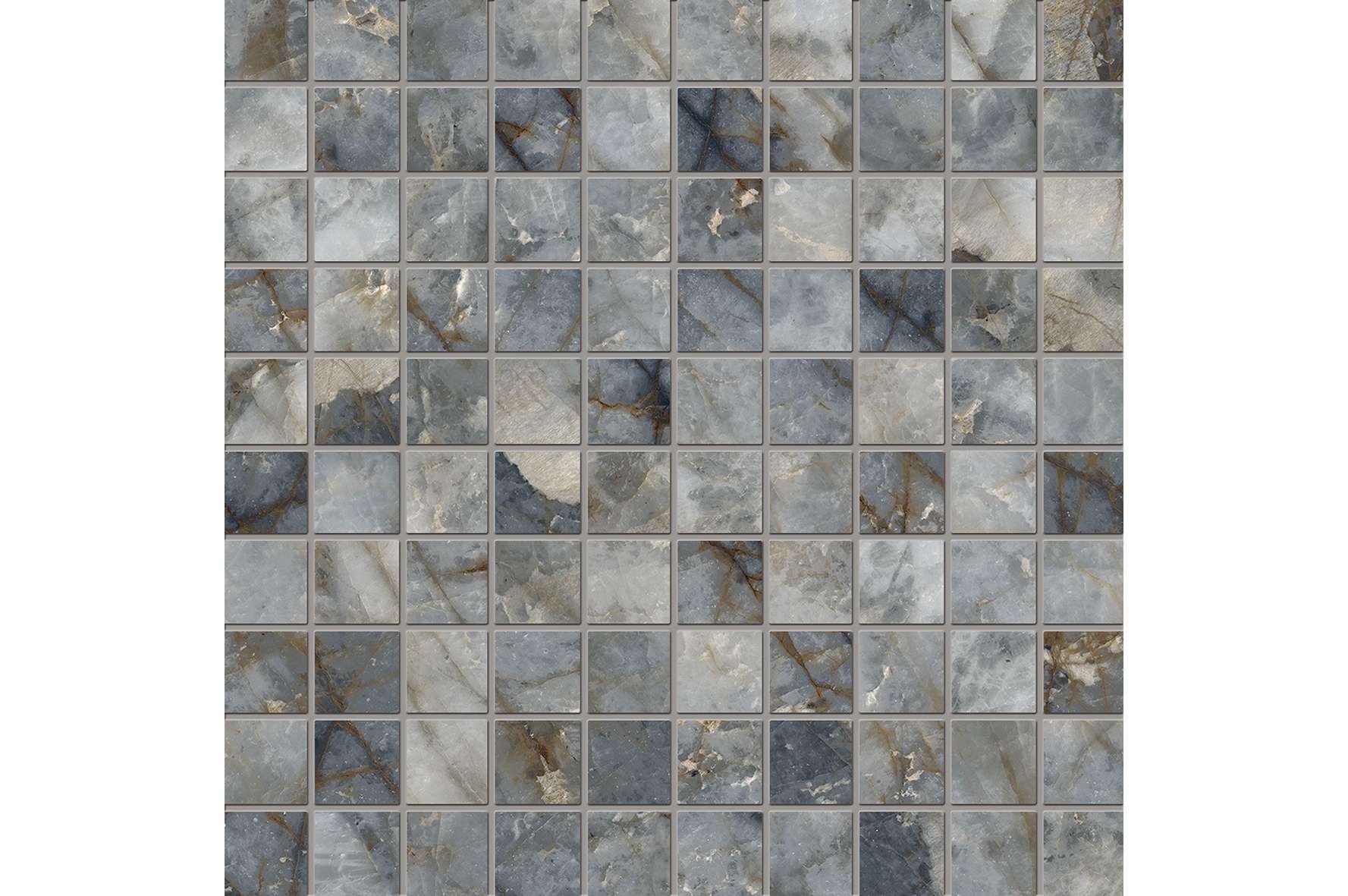 Керамогранит Emil Ceramica Tele Di Marmo Revolution Blu Ande Mosaico 3X3