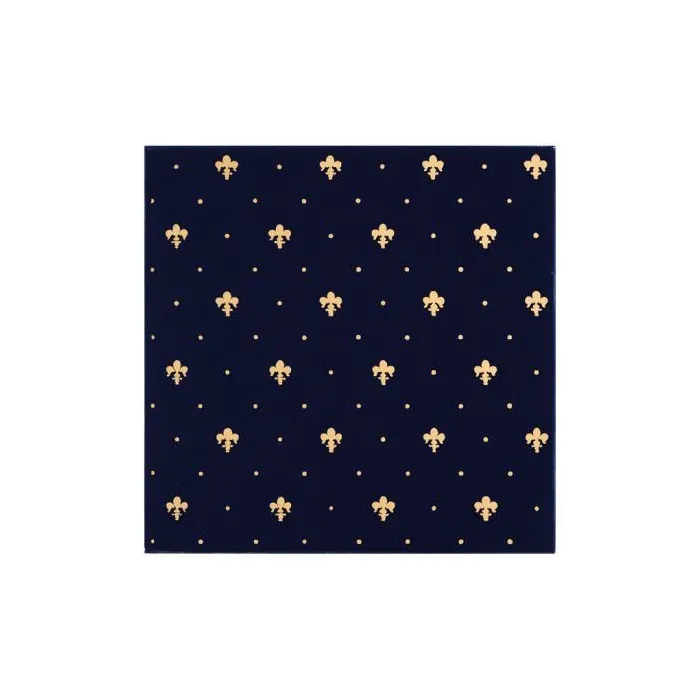 Керамогранит Petracers Grand Elegance Gold (Гранд Элеганс Голд) Giglio Oro Su Blu