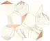 Calacatta Imperiale Gold Hex Shiny (Калаката Империале Голд Хекс Шайни)