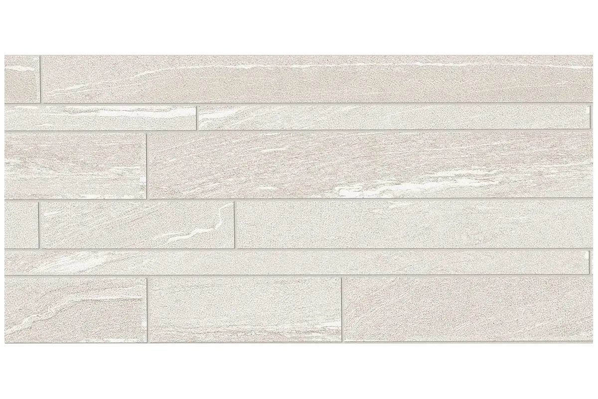 Керамогранит Ergon by Emil Group Stone Talk Listelli Sfalsati Martellata White