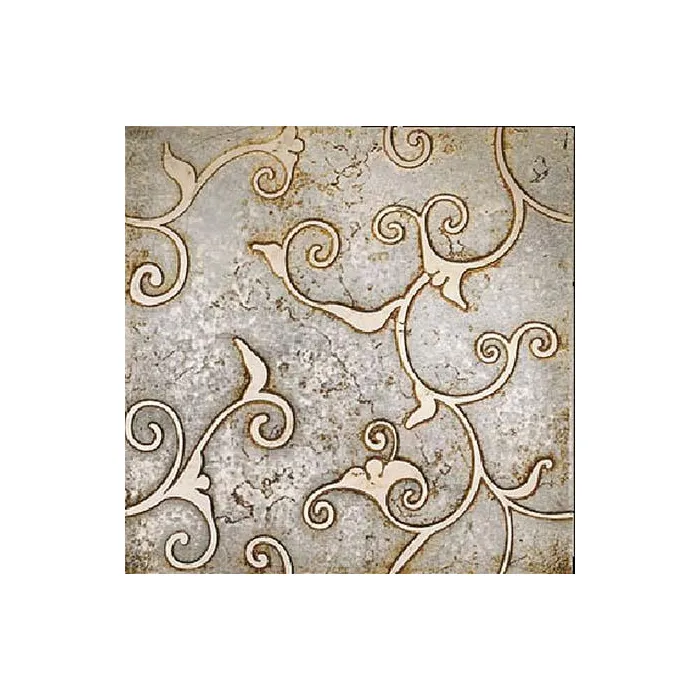 Мрамор Petra Antiqua Lacche 1 DAMASCO 1 Fondo Argento - Decoro Biancone 30,5 x 30,5