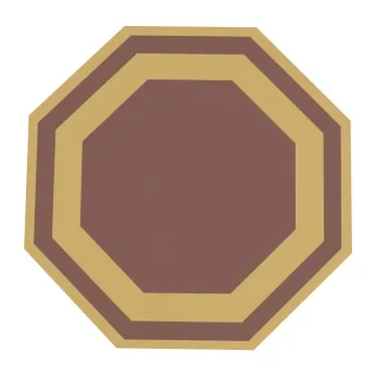 Керамогранит Grazia Ceramiche Pitti Decoro Ottagono B Senape + Cotto