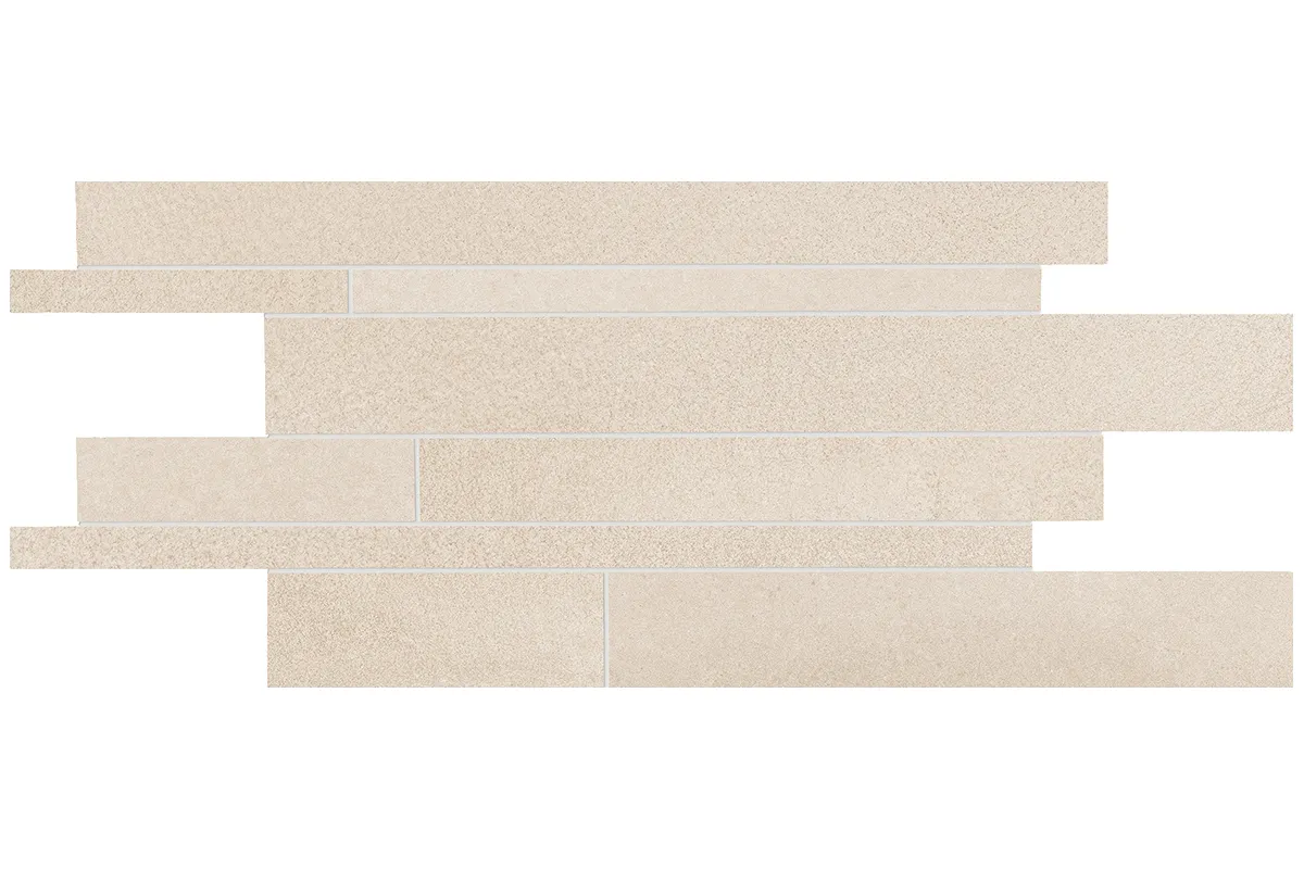 Керамогранит Ergon by Emil Group Tr3nd Mosaico Listelli Sfalsati Ivory A