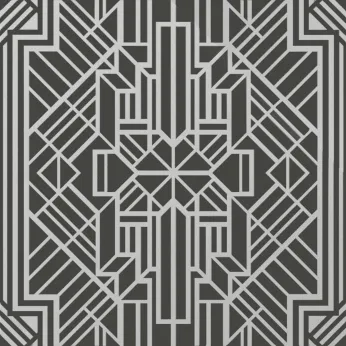 Керамогранит Petracers Swing Labirinto Sterling Silver Su Bianco