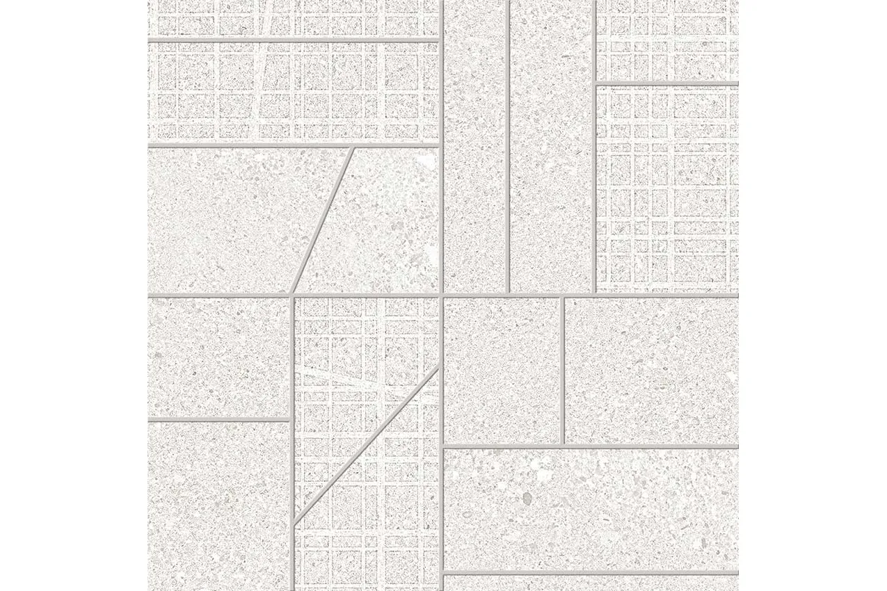 Керамогранит Ergon by Emil Group Grain Stone Mosaico Big Mix White