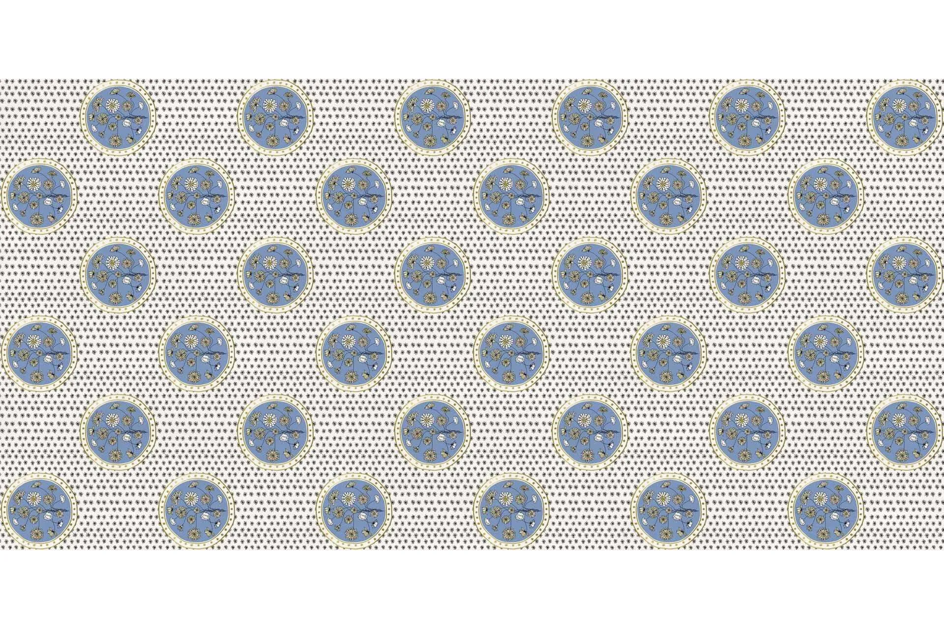 Керамогранит ABK Wide & Style Quel Mazzolin Di Fiori Avio-Oro