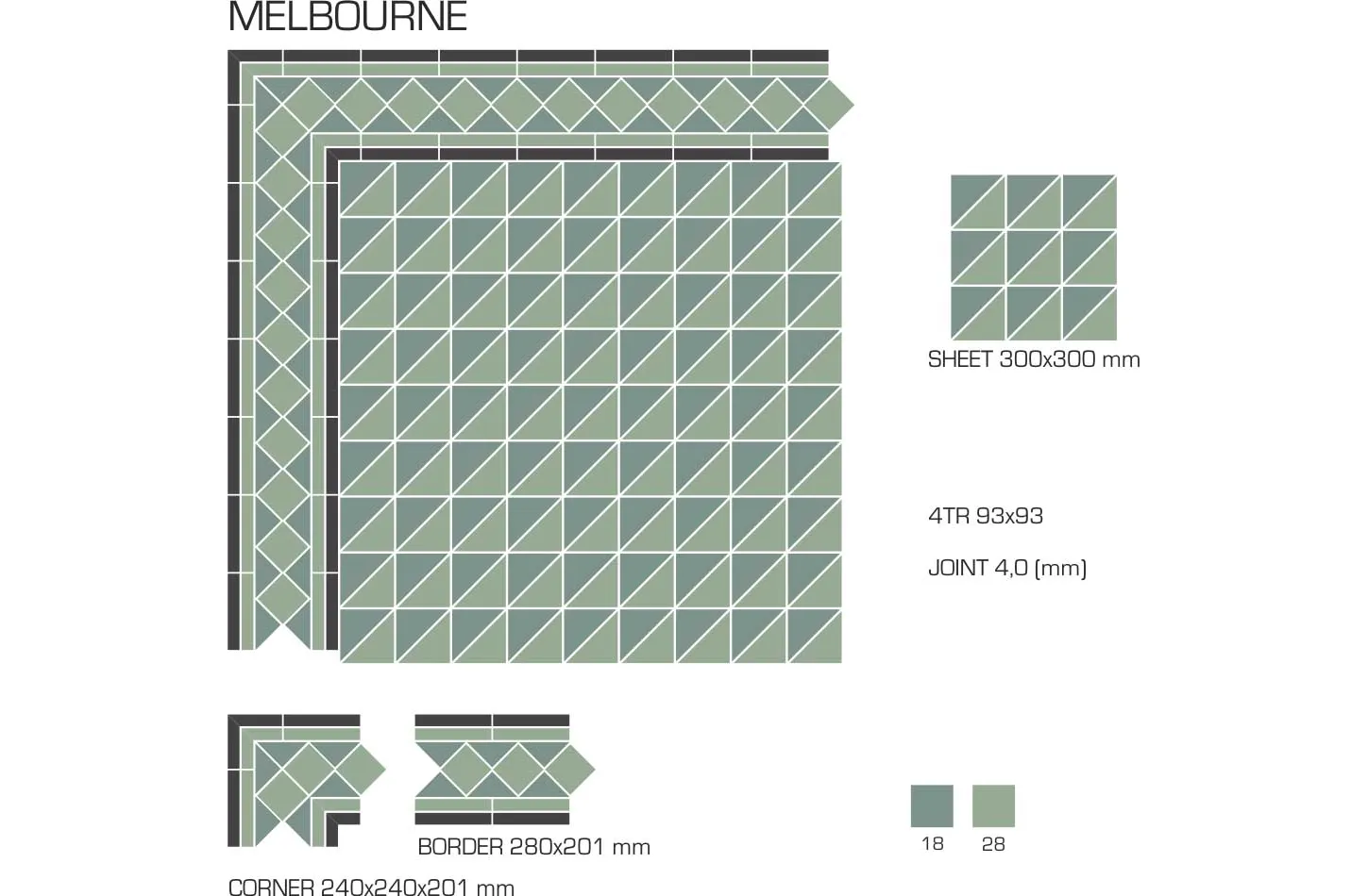 Керамогранит TopCer Victorian Designs Melbourne