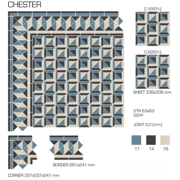 Керамогранит TopCer Victorian Designs Chester