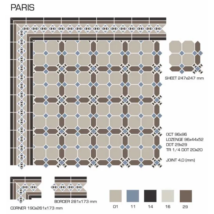 Керамогранит TopCer Victorian Designs Paris