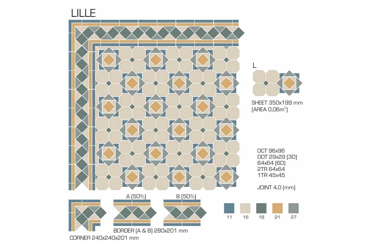 Керамогранит TopCer Victorian Designs Lille