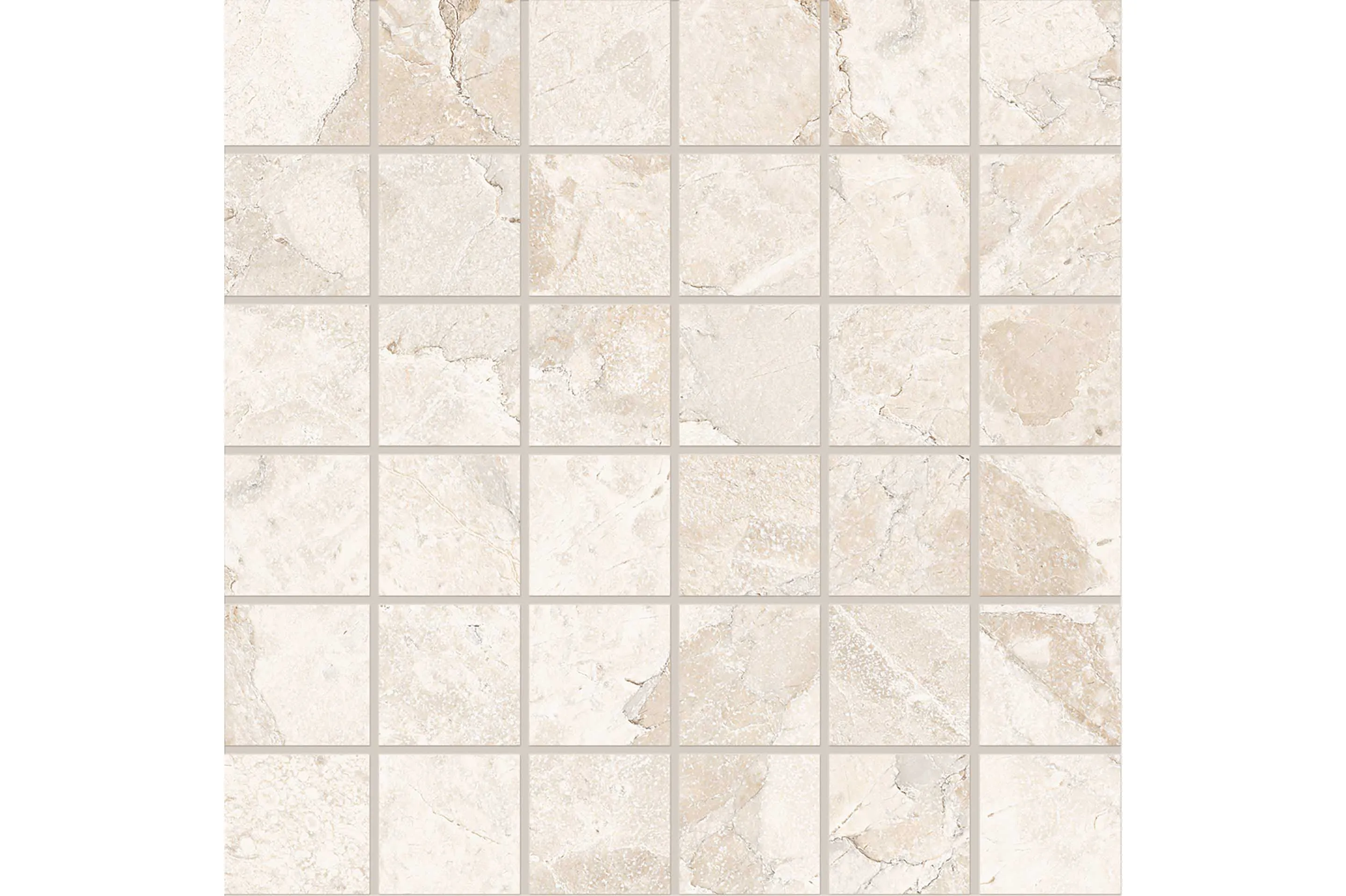 Керамогранит Ergon by Emil Group Matera Stone Sassi White Mosaico Silktech