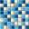 Mosaico Tessera Mare Mix Azzurro Mare