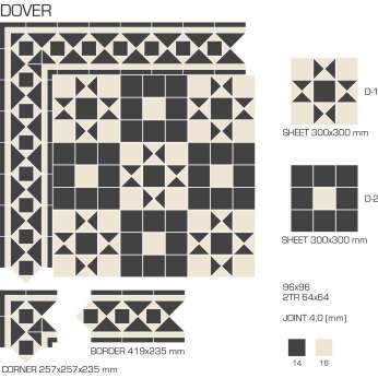 Керамогранит TopCer Victorian Designs (Викториан Дизайн) Dover