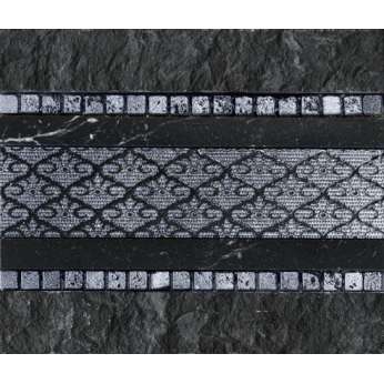 Мрамор Petra Antiqua Evolution 2 braid 2 nero marquinia indaco  25,5 x 30,5 CM