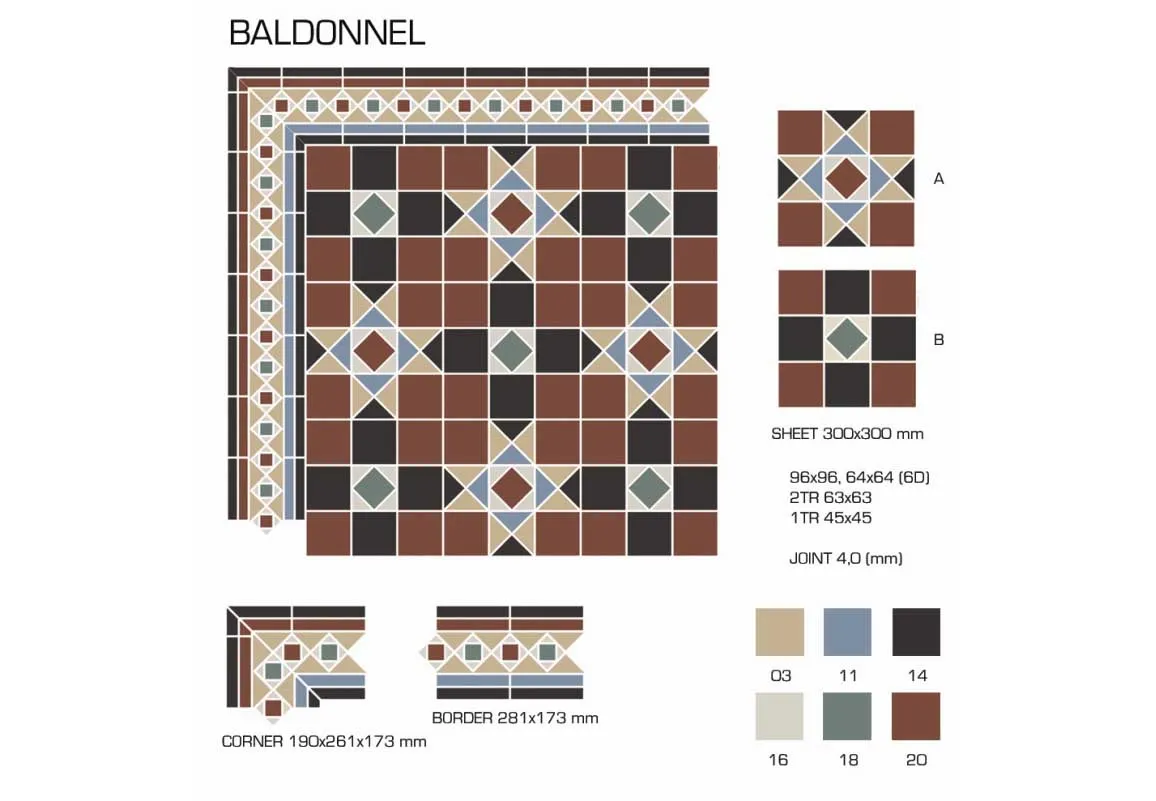 Керамогранит TopCer Victorian Designs Baldonnel