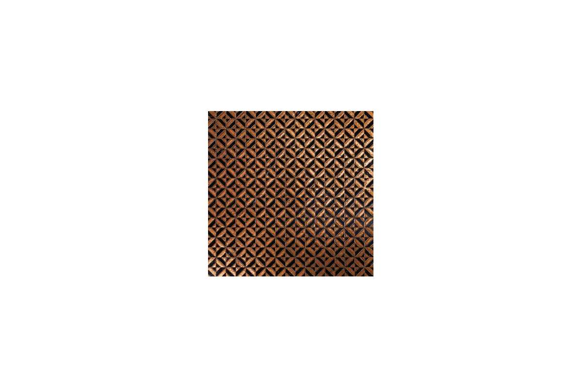 Мрамор Petra Antiqua Lacche 1 Optical 3 Fondo Nero Marquinia Decoro Rame 30,5 X 30,5