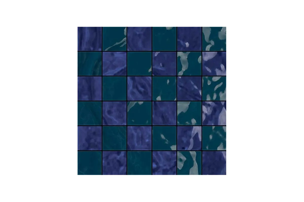 Керамогранит Cir Serenissima Tadelakt Mosaico Fez Mix Blu Verde