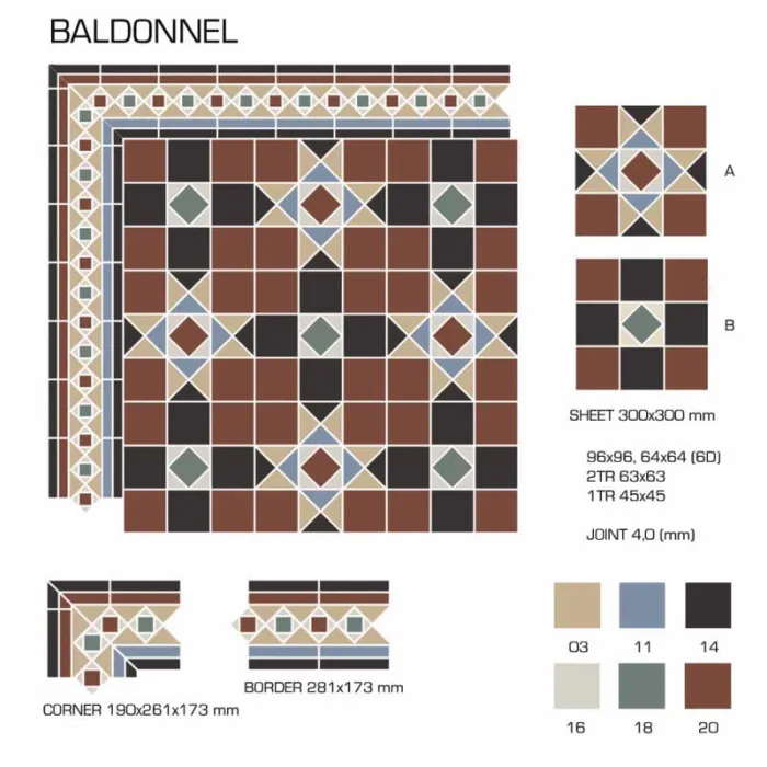 Керамогранит TopCer Victorian Designs Baldonnel