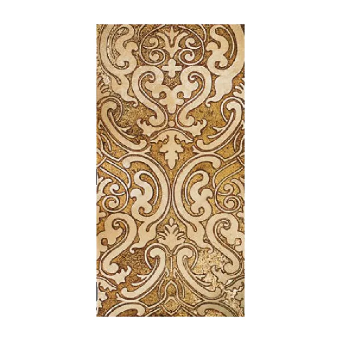 Мрамор Petra Antiqua Lacche 1 SHIRAZ 1 Fondo Oro - Decoro Travertino Chiaro 30,5 x 60