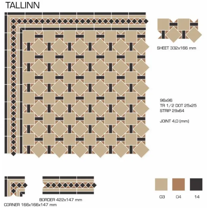 Керамогранит TopCer Victorian Designs Tallinn
