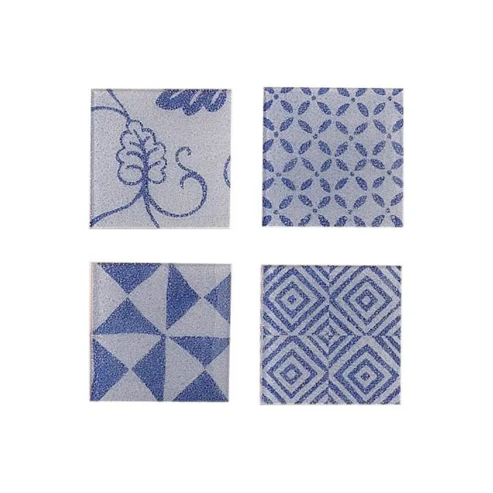 Мозаика Settecento (Сеттеченто) Musiva (Музива) Musiva Decoro " B " Blu 4.5x4.5 (4 Pezzi)