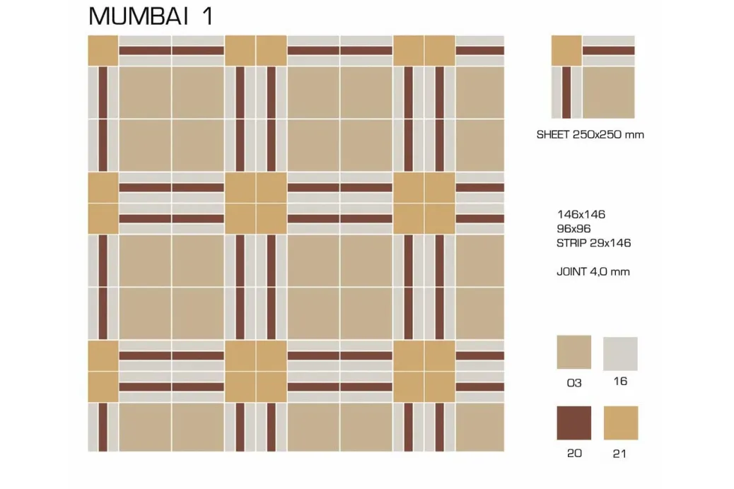 Керамогранит TopCer Victorian Designs Mumbai 1