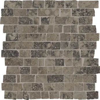 Керамогранит Provenza by Emil Group Unique Travertine Mosaico Mini Block Ancient Chocolate