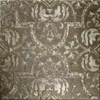 Мрамор Petra Antiqua Lacche 2 GLAMOUR 2 Fondo Londongrey - Decoro Argento 30,5 x 30,5