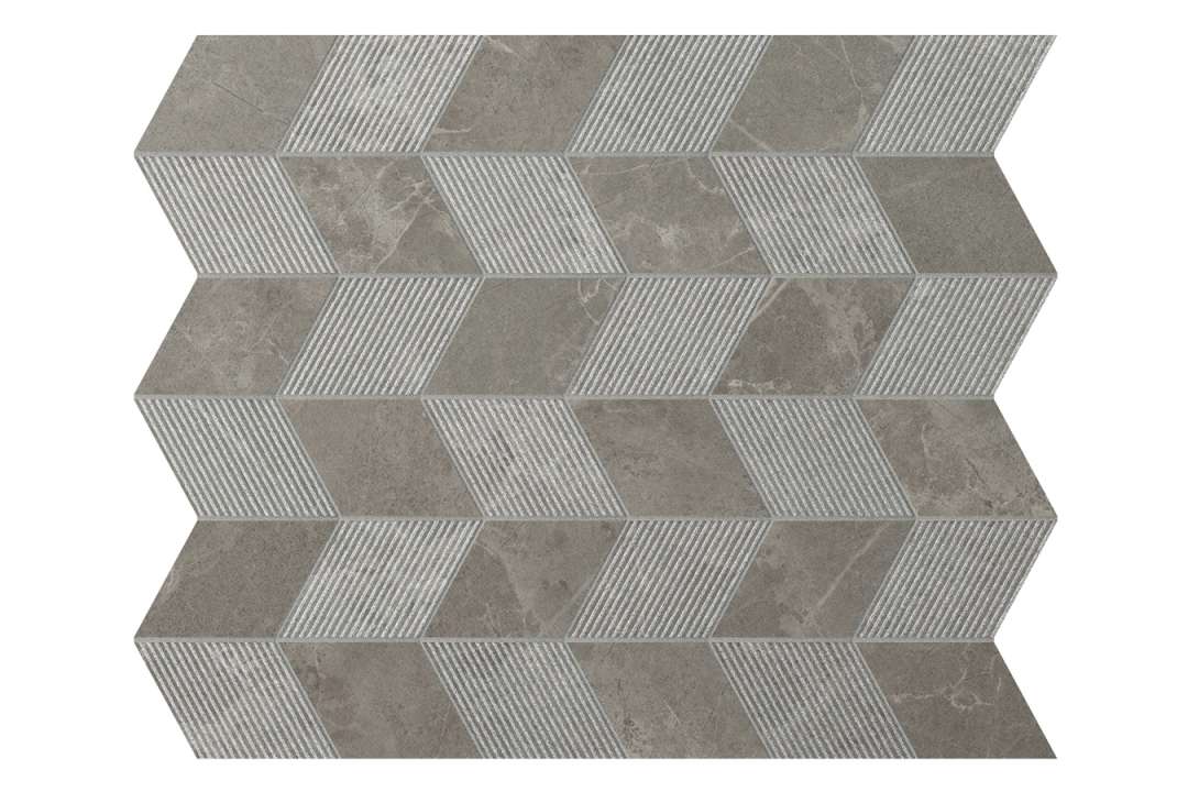 Керамогранит Panaria Trilogy Mosaico Freccia Sandy Gray