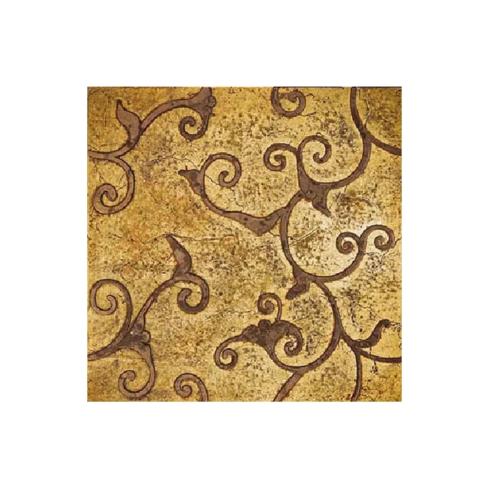 Мрамор Petra Antiqua Lacche 1 DAMASCO 1 Fondo Oro - Decoro Radica 30,5 x 30,5