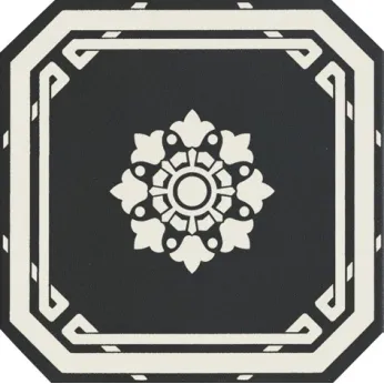 Керамогранит Grazia Ceramiche Old England (Старая Англия) Ottagono black dover