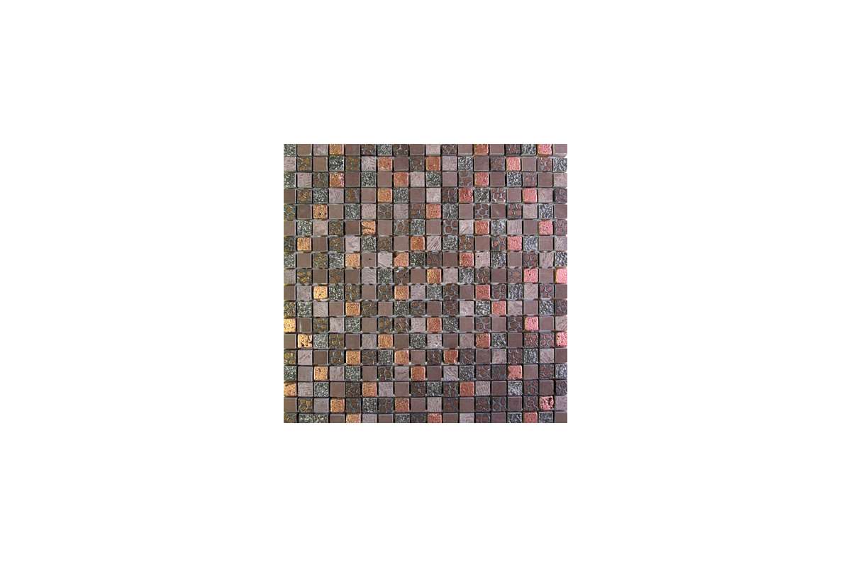 Мрамор Petra Antiqua Acqueforti Mosaics Mosaico 1.5X1.5 Su Rete Caleidos 31