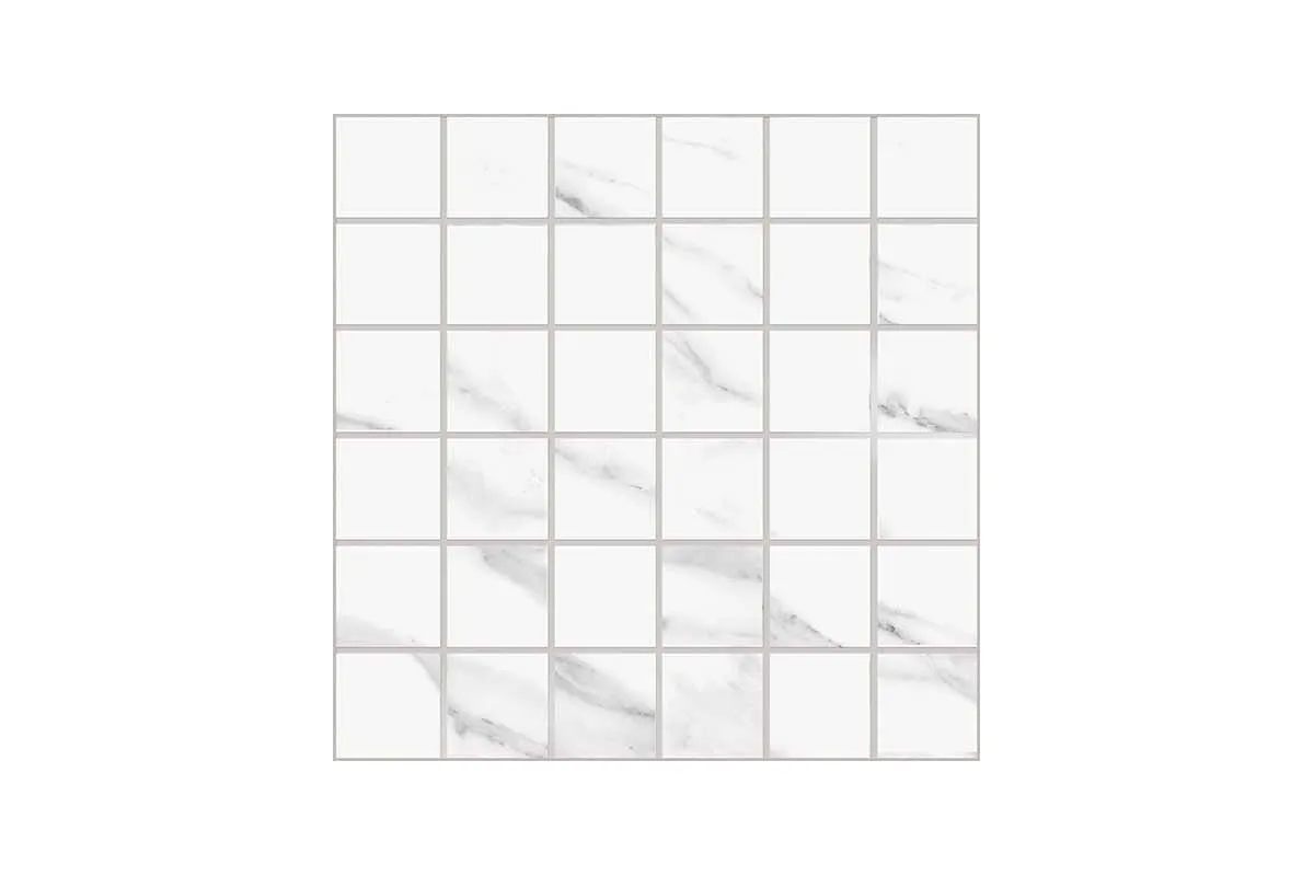 Керамогранит Emil Ceramica Tele di Marmo Statuario Michelangelo Mosaico 5X5