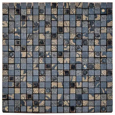 Мрамор Petra Antiqua Acqueforti Mosaics Mosaico 1.5x1.5 su Rete CALEIDOS 29