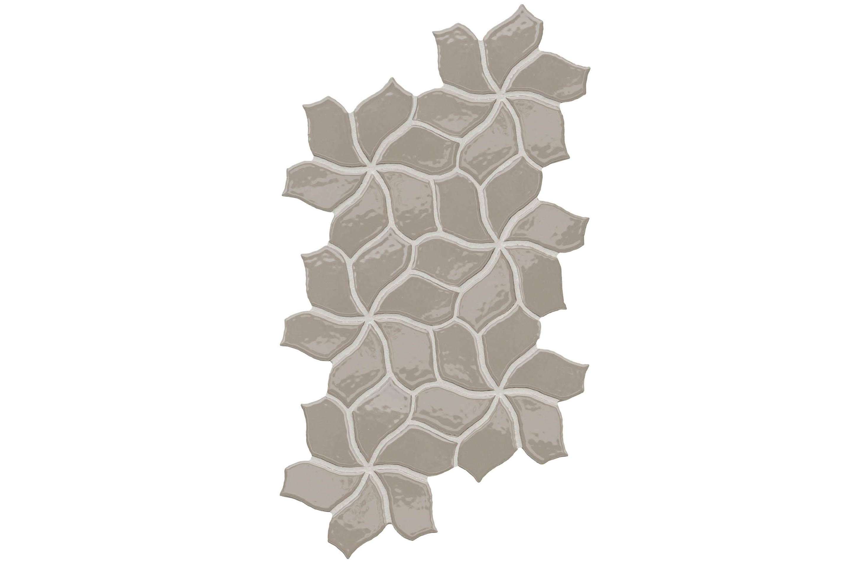 Керамогранит Mutina Botanica Flower Grey Glossy