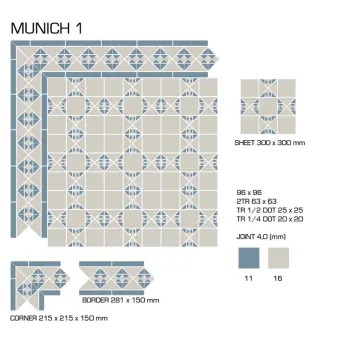 Керамогранит TopCer Victorian Designs Munich 1