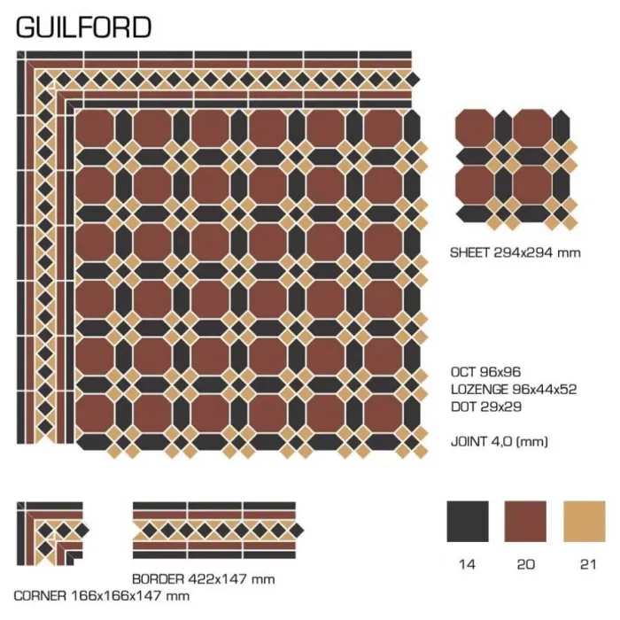 Керамогранит TopCer Victorian Designs Guilford