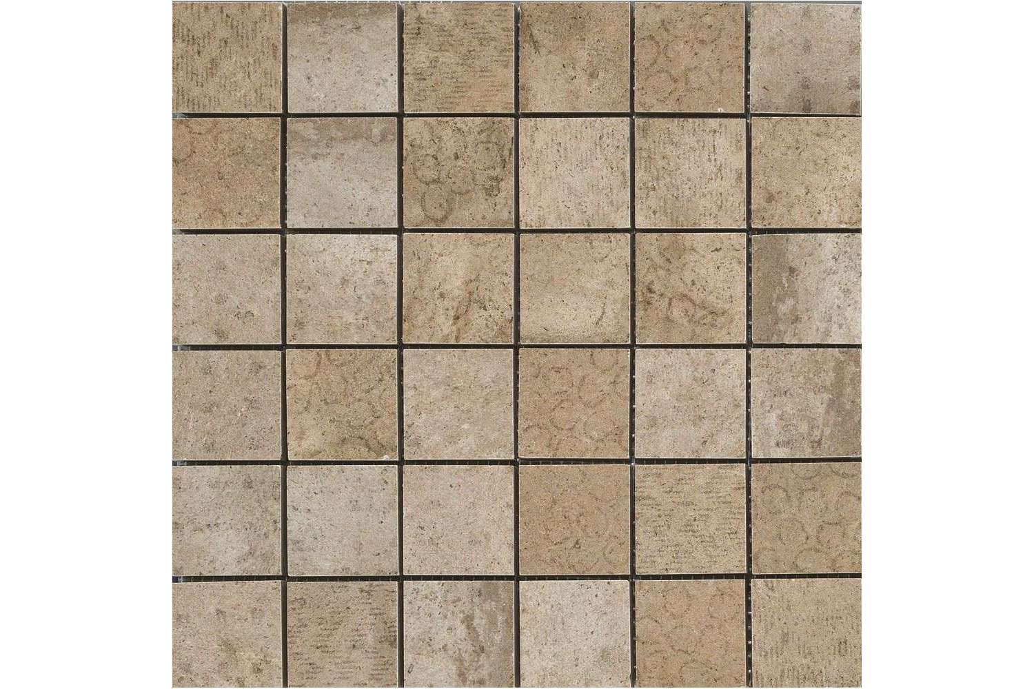 Керамогранит Cir Serenissima Riabita il Cotto Mosaico 5X5 Fabric Natural