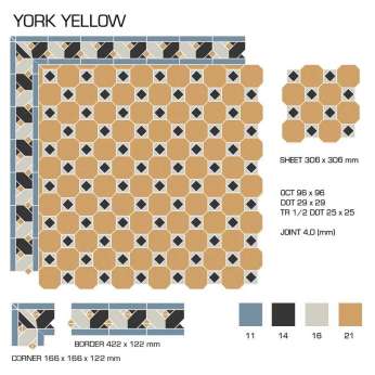 Керамогранит TopCer Victorian Designs (Викториан Дизайн) York yellow