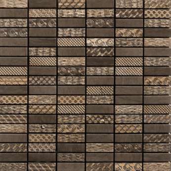 Мрамор Petra Antiqua Acqueforti Mosaics MOSAICO ELECTRA 1.5х5 LONDONGREY BRONZO