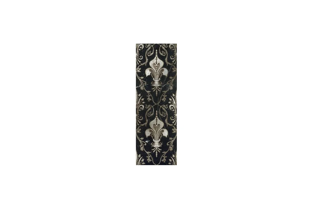 Мрамор Petra Antiqua Evolution 2 Shamal 30,5X90 Nero Marquinia Silver