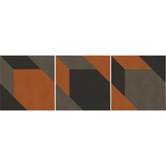 Керамогранит Mutina Tierras Triomix 3 (ash humus rust)
