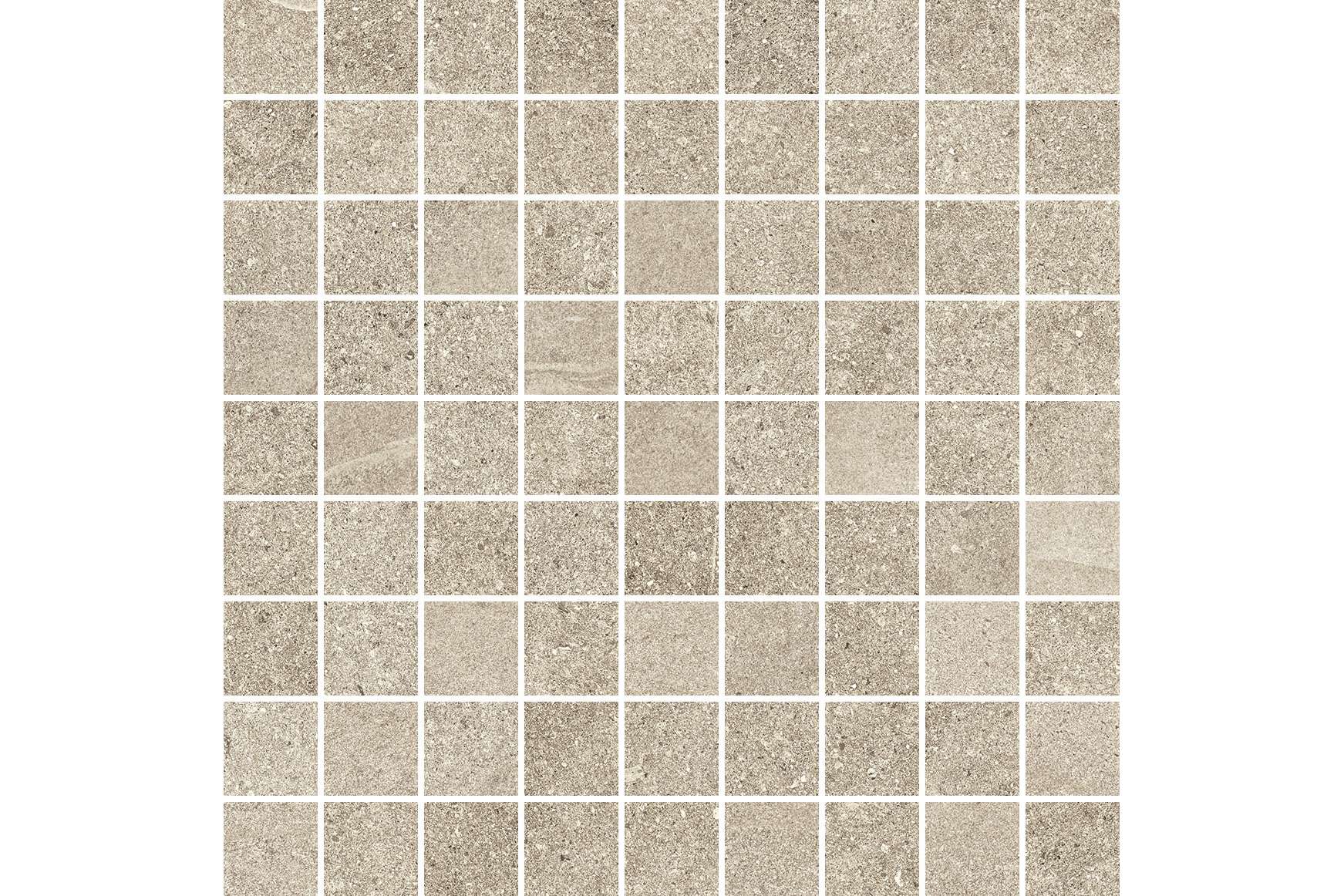 Керамогранит Settecento Nordic Stone Mosaico Sand 3.1X3.1 Su Rete