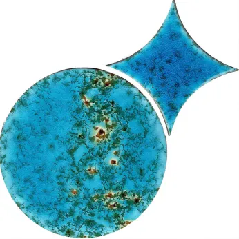 Керамогранит AcquarioDue Circle Set Azzurro Craquele