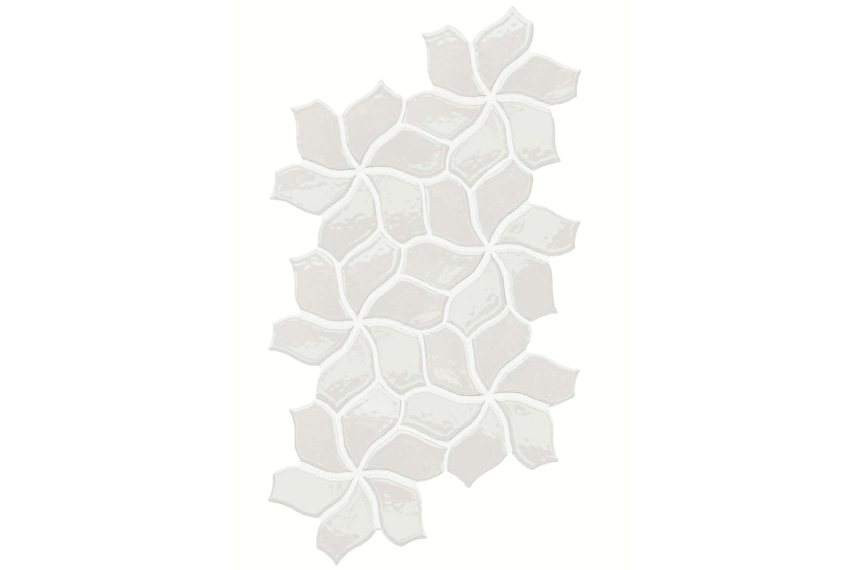 Керамогранит Mutina Botanica Flower White Glossy