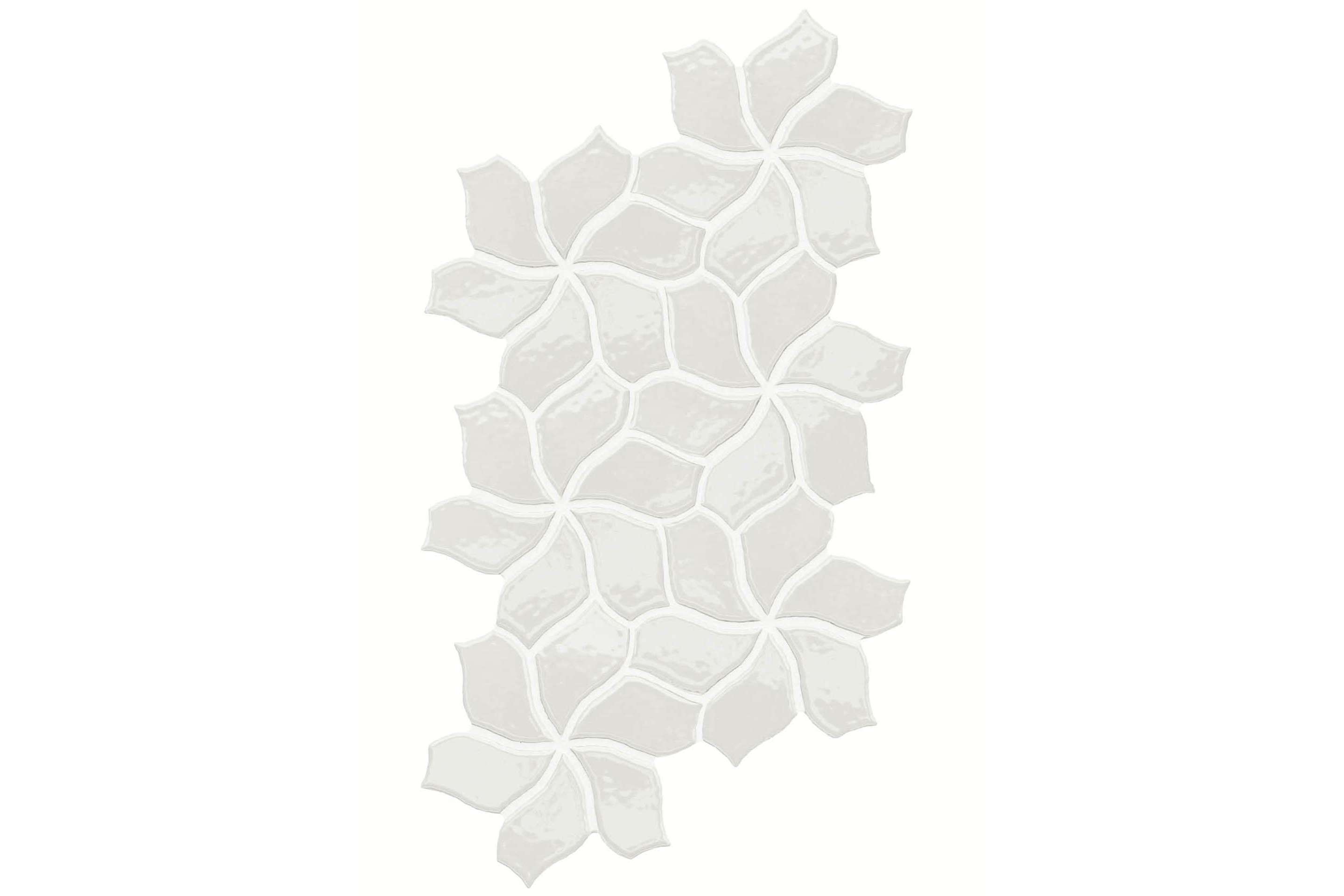Керамогранит Mutina Botanica Flower White Glossy