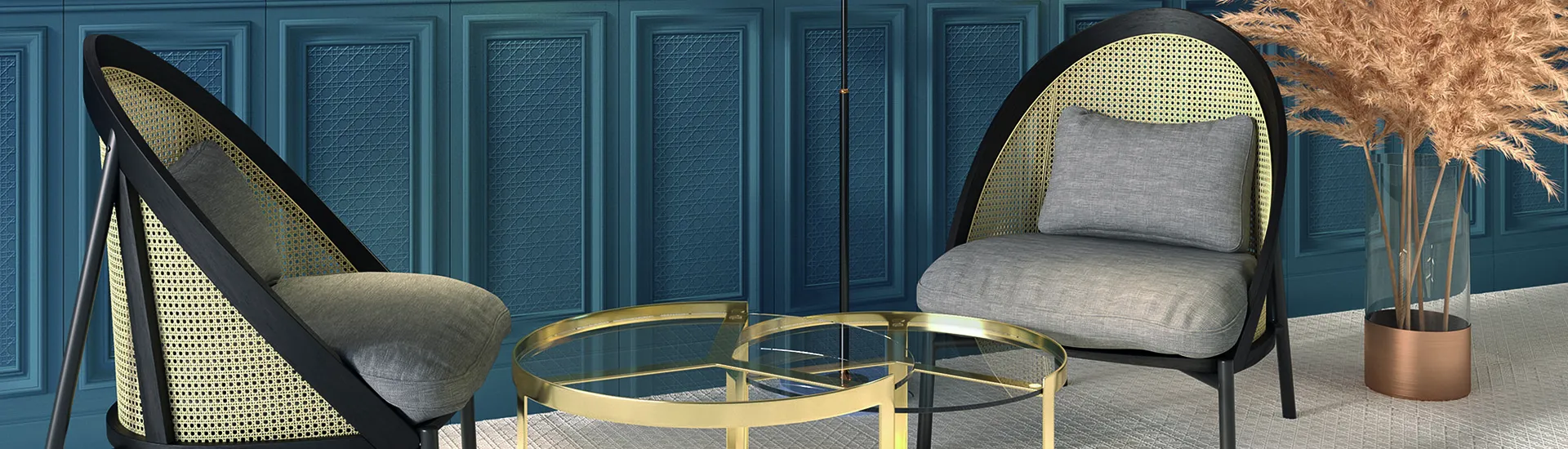 Керамогранит Petracers 800  Viennese Pannello Viennese Blu