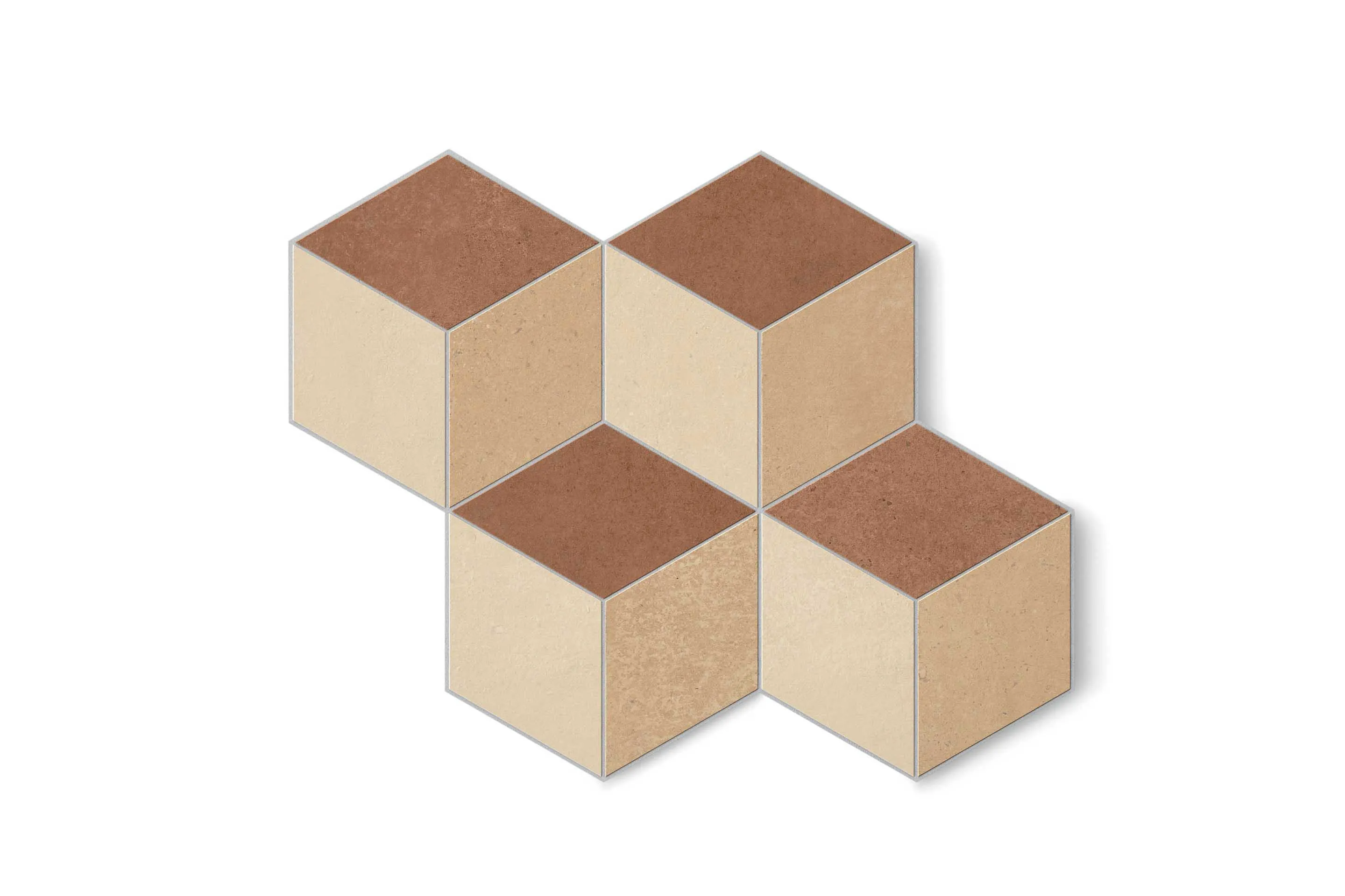 Керамогранит Florim Design SensiTerre Cube Cotone Rosato Mattone