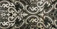 SHIRAZ 2 Fondo Nero Marquinia - Decoro Argento 30,5 x 60