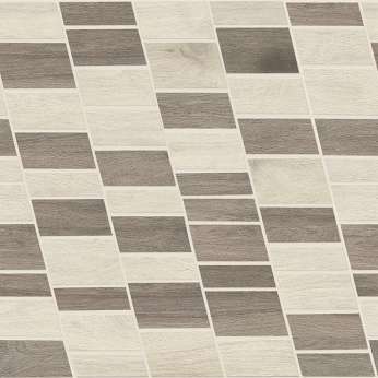 Керамогранит Ergon by Emil Group Wood Talk Mosaico Dyago White Grey